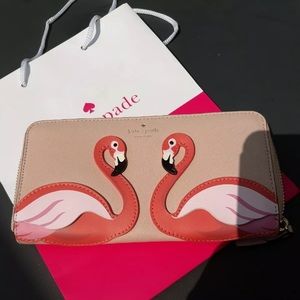 KATE SPADE NEW YORK FLAMINGO WALLET “BY THE POOL